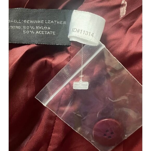 Vintage Leather Jacket, Size S/M, Genuine Leather Blazer - Picture 5 of 10